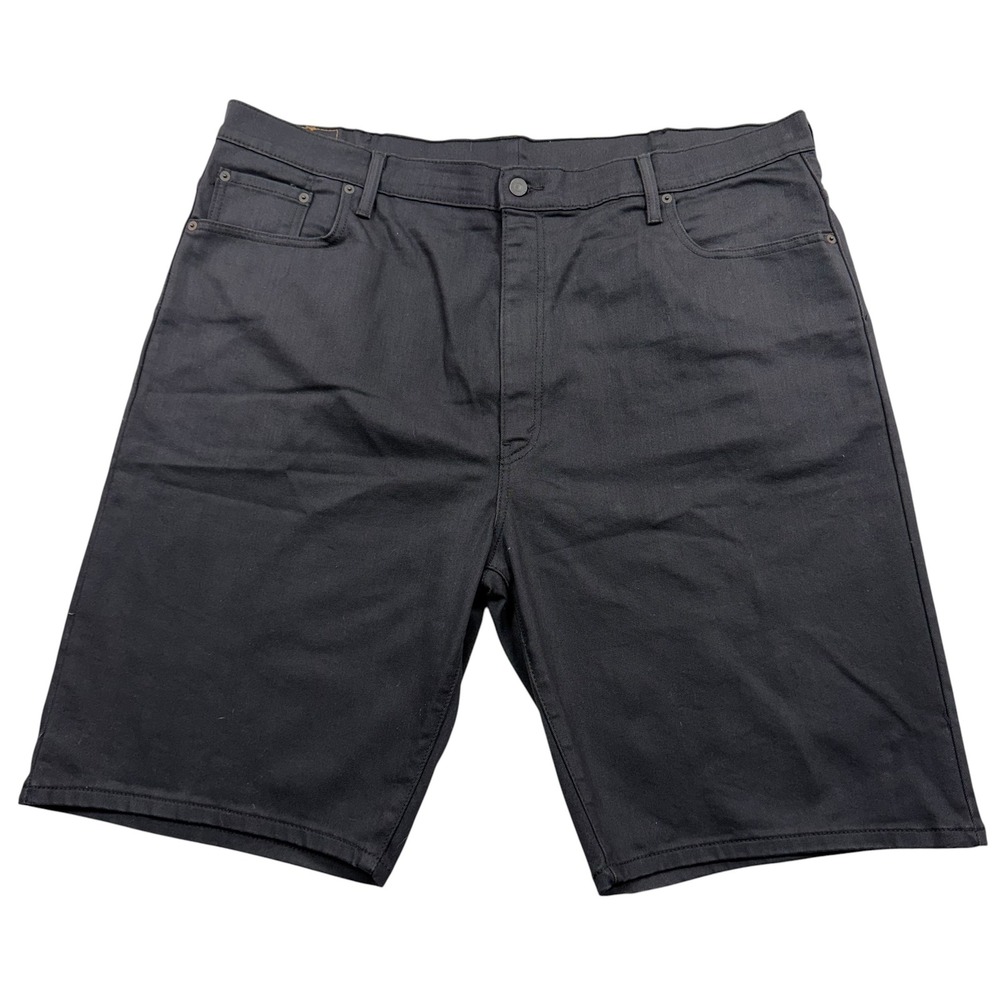 Levi's 569 Loose Straight Shorts Men 46 Black Denim Cargo Casual Summer 1592